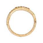 Load image into Gallery viewer, 14K Solid Gold Three Rows Eternity Diamond Ring.