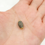 Load image into Gallery viewer, DC821. Diamond & Sterling Silver Barrel Bead