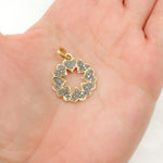 Load image into Gallery viewer, Diamond Sterling Silver Round Hearts Pendant