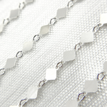 Load image into Gallery viewer, Buy Now Sterling Silver Diamond Shape Square Link Chain