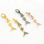 Load image into Gallery viewer, DC200. Diamond Sterling Silver Arrow Charm