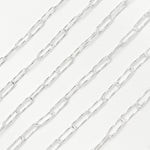 Load image into Gallery viewer, Shop Sterling Silver Diamond Cut Paperclip Chain