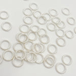 Load image into Gallery viewer, Buy 8MM 20.5 Gauge White Twisted Close Jump Ring