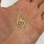 Load image into Gallery viewer, DC928. Diamond Sterling Silver Round Charm