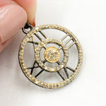 Load image into Gallery viewer, Silver Atlas Numeral Round Pendant