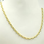 Load image into Gallery viewer, 14K Solid Yellow Gold Diamond Cut Marina Style Link Chain