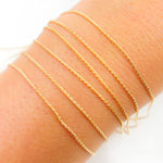 Load image into Gallery viewer, 914GF. 14K Gold Filled Beading Cordette Chain