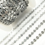 Load image into Gallery viewer, Oxidized 925 Sterling Silver Disc Chain