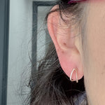 Load image into Gallery viewer, Rose Gold Diamond Stud Earrings