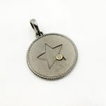 Load image into Gallery viewer, Buy Sterling Silver Round Star Pendants