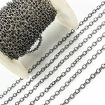 Load image into Gallery viewer, Oxidized Sterling Silver Twisted Cable Link Chain