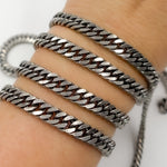 Load image into Gallery viewer, Shop Now Sterling Silver Double Curb Chain