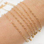 Load image into Gallery viewer, 1512FGF. Gold-Filled Flat Oval Link Chain