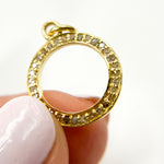 Load image into Gallery viewer, DC856. Diamond Sterling Silver Round Charm