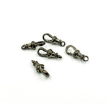 Load image into Gallery viewer, 0925ALB2BR. 28MM Black Rhodium Sterling Silver Swivel Clasp