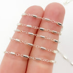 Load image into Gallery viewer, Sterling Silver Bar Link Chain