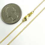 Load image into Gallery viewer, 14K Solid Gold Long Curb Chain
