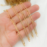 Load image into Gallery viewer, Gold Plated 925 Sterling Silver Smooth Oval and Round Link Chain