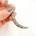 Load image into Gallery viewer, Silver Moon Pendant with Polki Diamond