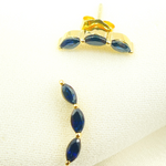 Load image into Gallery viewer, EFF51815BS. 14k Solid Gold Blue Sapphire Studs