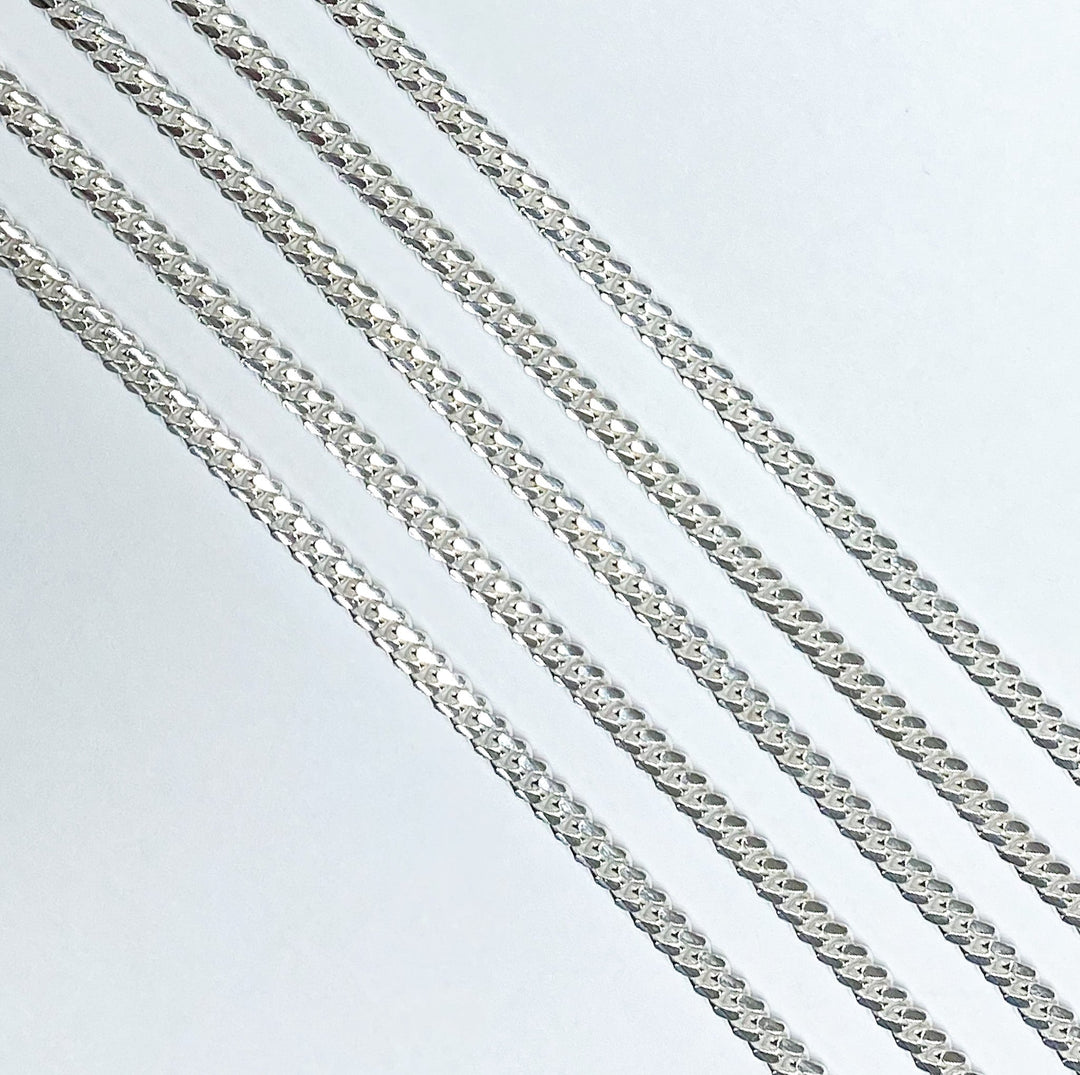 Z71SS. Sterling Silver Flat Curb Chain