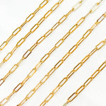 Load image into Gallery viewer, 2903FGF. 14K Gold Filled Flat Paperclip Chain