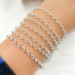 Load image into Gallery viewer, Sterling Silver Rolo Link Chain