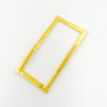 Load image into Gallery viewer, RS2. 30MM Gold-plated Sterling Silver Brushed Rectangle Connector