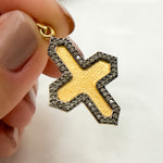 Load image into Gallery viewer, DP372. Diamond Sterling Silver Cross Pendant