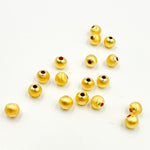 Load image into Gallery viewer, 5MMGPBEADS. 5MM Gold Plated Sterling Silver Velvet Beads