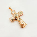 Load image into Gallery viewer, DP306. Diamond Sterling Silver Cross Pendant with Polki Diamond