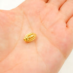 Load image into Gallery viewer, DC1007. Diamond & Sterling Silver Oval Bead