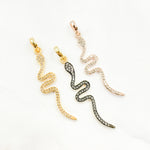 Load image into Gallery viewer, Diamond Sterling Silver Snake Pendant