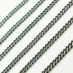 Load image into Gallery viewer, Oxidized 925 Sterling Silver Curb Chain. X18OX
