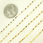 Load image into Gallery viewer, Gold Flat Marina Link Unfinished Chain