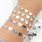 Load image into Gallery viewer, Sterling Silver Heart Chain