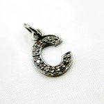 Load image into Gallery viewer, DC177. Diamond Sterling Silver Letter "C" Charm