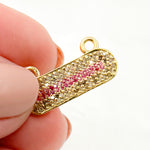 Load image into Gallery viewer, DC958. Diamond Sterling Silver Oval Pendant with Gemstone