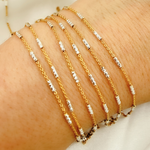 Load image into Gallery viewer, Gold Plated Sterling Silver Satellite Diamond