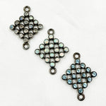 Load image into Gallery viewer, Buy Sterling Silver Square Connector with Gemstone