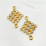 Load image into Gallery viewer, Shop Now Sterling Silver Square Connector with Gemstone