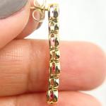 Load image into Gallery viewer, EFD52175RU. 14K Solid Gold Diamond & Ruby Dangle Earrings