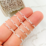 Load image into Gallery viewer, Sterling Silver Long & Short Link Chain