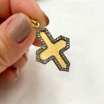 Load image into Gallery viewer, DP372. Diamond Sterling Silver Cross Pendant
