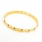 Load image into Gallery viewer, 14K Solid Gold Diamond Bangle