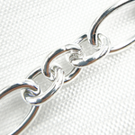 Load image into Gallery viewer, Sterling Silver Smooth Oval and Round Link Chain