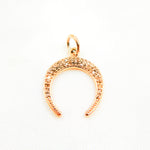 Load image into Gallery viewer, DC087. Diamond Sterling Silver Horn Charm