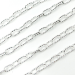 Load image into Gallery viewer, Sterling Silver Round Diamond Cut Paperclip Chain