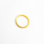 Load image into Gallery viewer, Close Gold Plated Twisted Jump Ring
