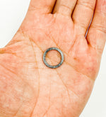 Load image into Gallery viewer, Oxidized 925 Sterling Silver Silver Circle. OXBS2
